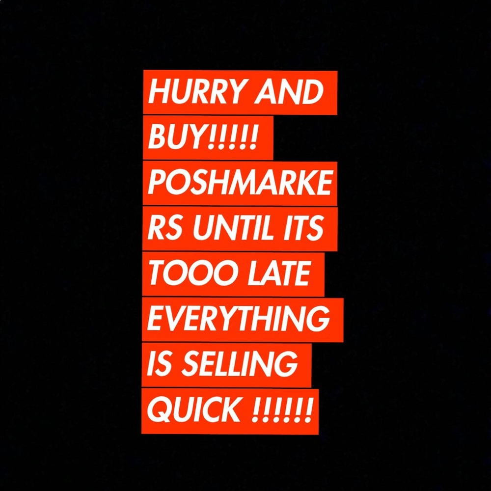 HURRY AND BUY POSHMARKERS